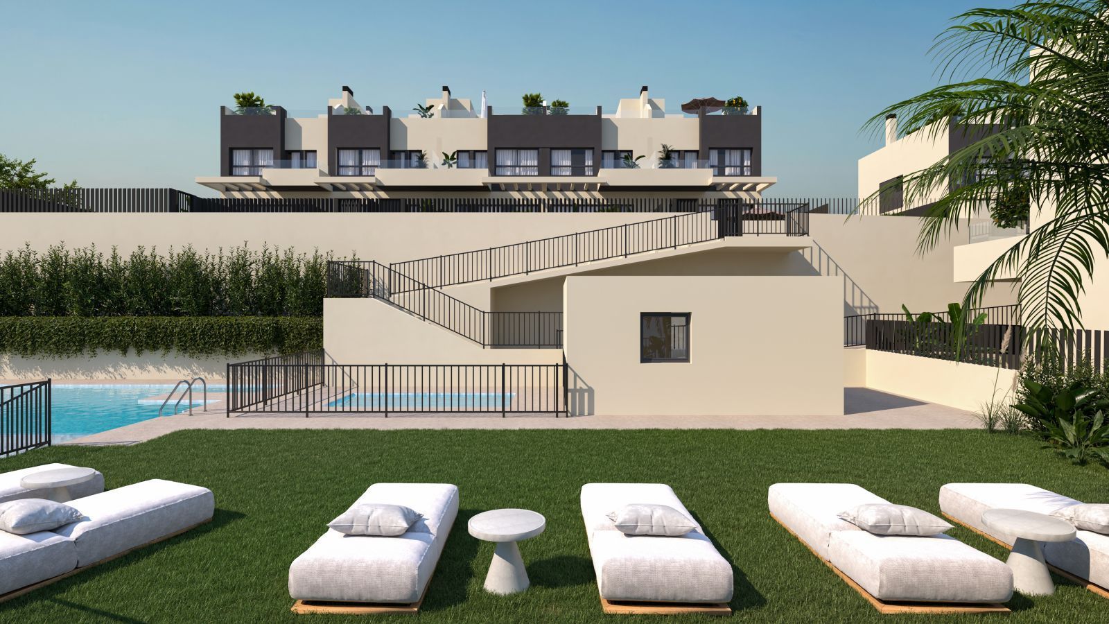 08 modern apartment pool terrace garden